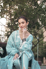 Shreya Lakhani in LEHER - Blue Cotton Suit Set
