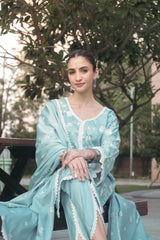 Shreya Lakhani in LEHER - Blue Cotton Suit Set