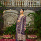 IRA - Purple Organza A-line Suit Set