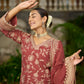 NYRA - Rust Organza Farsi Salwar Set