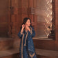 Shivani Pancholi in Gulzaar - Blue Chanderi Embroidered Suit Set