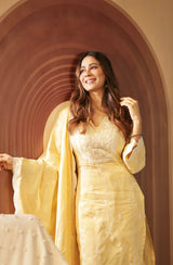 Swati Vatssa in DHOOP - Yellow Cotton Suit Set