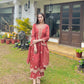 Jasnoor Anand in Rust Chanderi Silk Suit Set