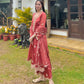 Jasnoor Anand in Rust Chanderi Silk Suit Set