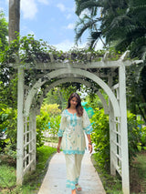 Shruti Chauuhan in AERIS - Ivory Embroidered Co-ord Set