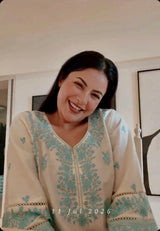 Shehnaaz Gill in AERIS - Ivory Embroidered Co-ord Set