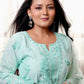Manali Gandhi in AYRA - Sea Green Chanderi Suit Set