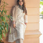 Arti Singh in Hazel Beige Chanderi Suit Set