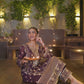 Shreya Lakhani in IRA - Purple Organza A-line Suit Set