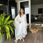 Mallika Singhania in Aseem Ivory White Embroidered A-Line Suit Set