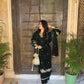 Nikita Chawla in GOONJ - Velvet Green Straight Suit Set.