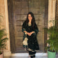 Nikita Chawla in GOONJ - Velvet Green Straight Suit Set.