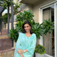 Shreya Lakhani in AYRA - Sea Green Chanderi Suit Set