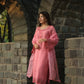 Antra Agarwal in AFSANA - Pink Chanderi Suit Set