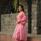 Antra Agarwal in AFSANA - Pink Chanderi Suit Set