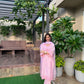 Shreya Lakahni in SAANVI - Pink Chanderi Suit Set