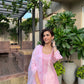 Shreya Lakahni in SAANVI - Pink Chanderi Suit Set