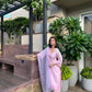 Shreya Lakahni in SAANVI - Pink Chanderi Suit Set