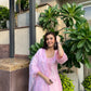 Shreya Lakahni in SAANVI - Pink Chanderi Suit Set