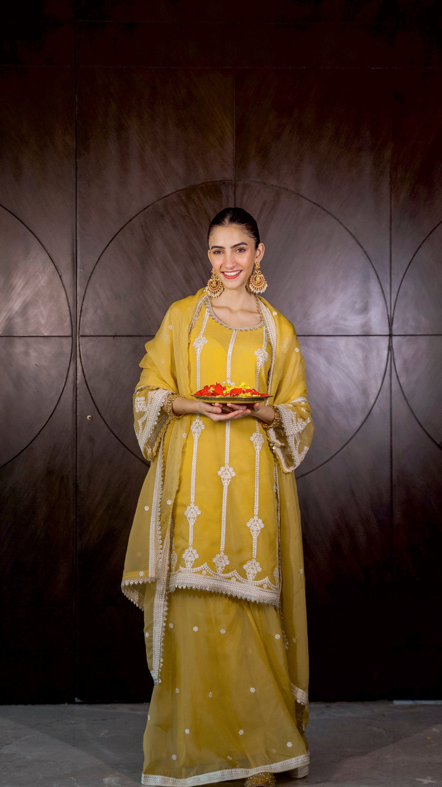 Shreya Lakhani in Nazneen - Yellow Organza Sharara Set