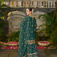 Amita Singh (@amitasinghh) VANI - Green Organza Sharara Set