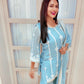 Divyanka Tripathi in Chandani - Blue Organza Sharara Set.