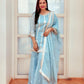 Divyanka Tripathi in Chandani - Blue Organza Sharara Set.