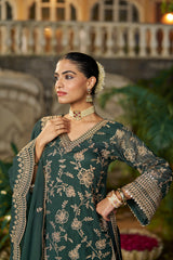 NAINA - Green Organza Farsi Salwar Set