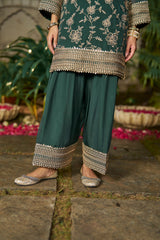NAINA - Green Organza Farsi Salwar Set