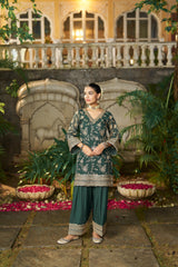 NAINA - Green Organza Farsi Salwar Set