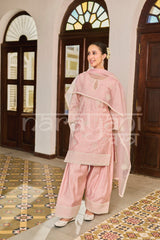 MEHRUN - Bush Pink Chanderi Suit Set