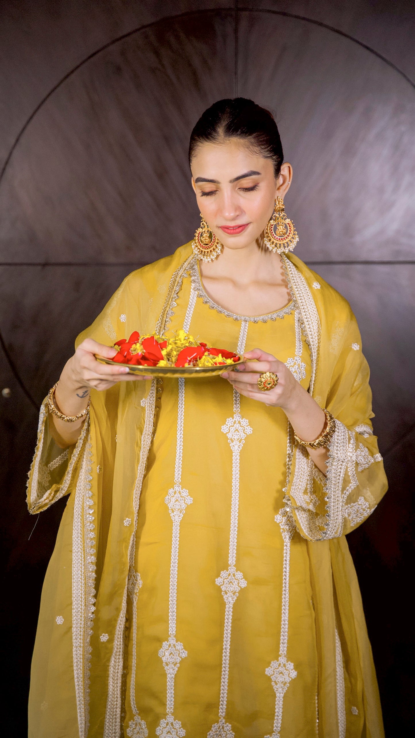 Shreya Lakhani in Nazneen - Yellow Organza Sharara Set