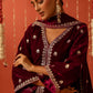 DHUN - Velvet Maroon Sharara Set