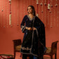 ROOHI - Velvet Blue Straight Suit Set