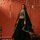 MANTARA - Velvet Green Lehenga Set