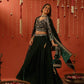 MANTARA - Velvet Green Lehenga Set