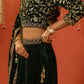 MANTARA - Velvet Green Lehenga Set