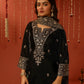 RAAG - Velvet Black Straight Suit Set