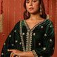 TARANA - Velvet Green Sharara Set