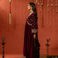 Sonam C Chhabra in ANTARA - Velvet Maroon Anarkali Set