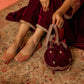 Shatakshi Tomar in ANTARA - Velvet Maroon Anarkali Set