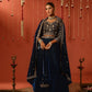 ALAAP - Velvet Blue Lehenga Set