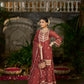 SIYAH - Rust Organza Sharara Set