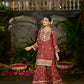 SIYAH - Rust Organza Sharara Set