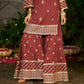 SIYAH - Rust Organza Sharara Set