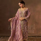 RAINA - Antique Mauve Tissue-Organza Suit Set