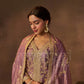 RAINA - Antique Mauve Tissue-Organza Suit Set