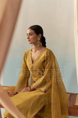 Sana Makbul (@divasana) SERA - Mustard Gold Chanderi Suit Set