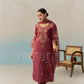 ZIVA - Burgundy Chanderi Suit Set