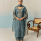 LAYA - Teal Blue Chanderi Suit Set